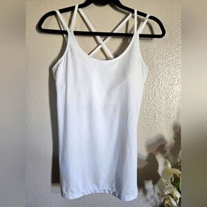 STARTER White work out top